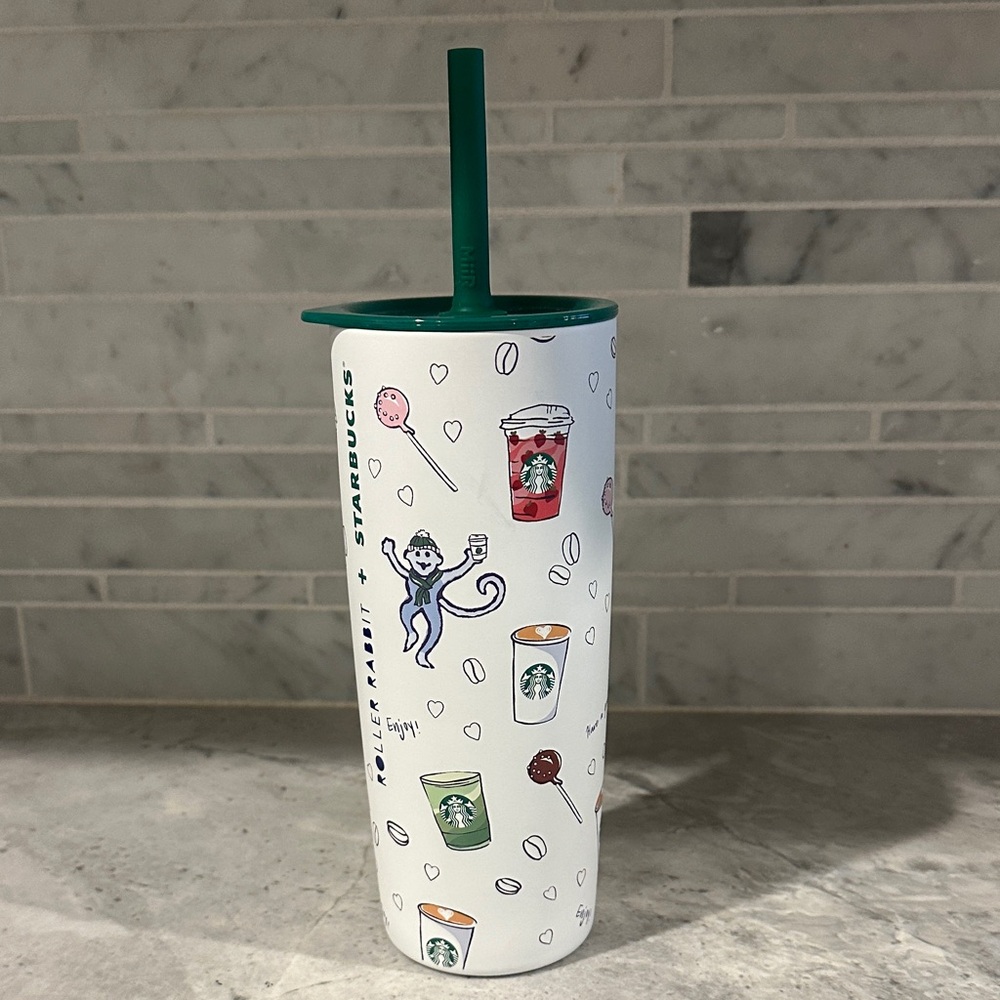 Limited Release! Starbucks x Roller Rabbit Set of Three Tumblers - Picture 4 of 4